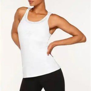 Lorna Jane size XS Sweat It Out Excel Tank in White